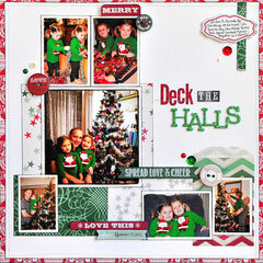 Deck the Halls by Designer Jill Cornell featuring It's Christmas by Allison Kreft for Webster's Pages