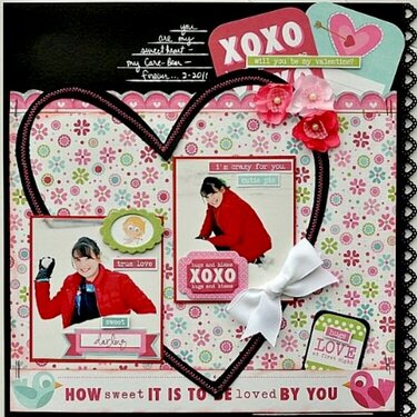 XOXO by Alicia Giess featuring Love Struck by We R Memory Keepers