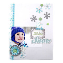 Hello Snow featuring Winter Frost from We R Memory Keepers