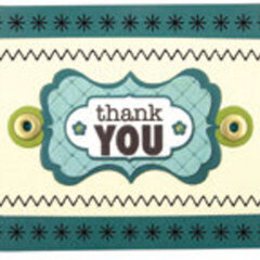 thank you featuring We R Memory Keepers Sew Stamper