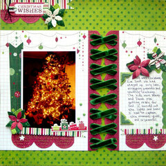 Christmas Wishes featuring We R Sew Ribbon