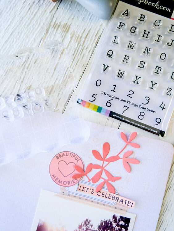 Let&#039;s Celebrate ~ Stamped Background Layout
