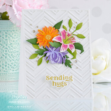 Floral Bouquet Hugs Card