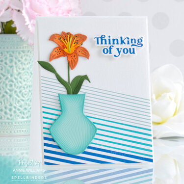 Modern Floral Vase Card