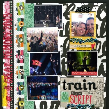 Train and the Script in concert
