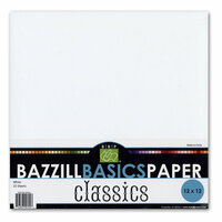 Bazzill Basics - 12x12 White Cardstock Pack