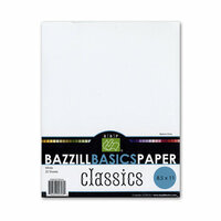 Bazzill Basics - 8.5x11 White Cardstock Pack