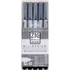 Zig Memory System Millenium - 5-tip All Black Set