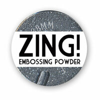 American Crafts - Zing! Collection - Glitter Embossing Powder - Silver