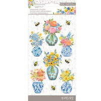 K and Company - Antique Garden Collection - Stickers - Floral Vase