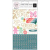 Pink Paislee - Turn The Page Collection - Cardstock Stickers with Foil Accents - Alpha Phrase