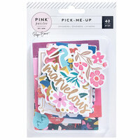 Pink Paislee - Pick Me Up Collection - Ephemera with Foil Accents