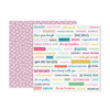 Pink Paislee - Whimsical Collection - 12 x 12 Double Sided Paper - Paper 18