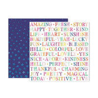 Pink Paislee - Truly Grateful Collection - 12 x 12 Double Sided Paper - Paper 13