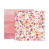 Pink Paislee - Truly Grateful Collection - 12 x 12 Double Sided Paper - Paper 15