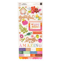 Paige Evans - Truly Grateful Collection - Cardstock Stickers with Matte Copper Foil Accents