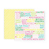Pink Paislee - Lucky Us Collection - 12 x 12 Double Sided Paper - Paper 3