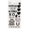 Pink Paislee - Lucky Us Collection - Clear Acrylic Stamp Set
