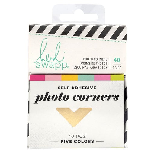 Heidi Swapp Color Fresh Photo Corners with Foil Accents