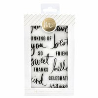 Heidi Swapp - MINC Collection - Clear Acrylic Stamps - Sentiments