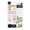 Heidi Swapp - Old School Collection - Sticker Book - Clear and Cardstock with Foil Accents