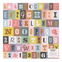 Maggie Holmes - Market Square Collection - 12 x 12 Specialty Paper - Letter Press - Perforated Cardstock with Gold Foil Accents