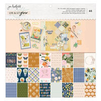 Jen Hadfield - Live and Let Grow Collection - 12 x 12 Paper Pad - Gold Foil Accents