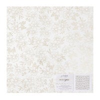 Jen Hadfield - Live and Let Grow Collection - 12 x 12 Specialty Paper - Watercolor - Gold Foil Accents