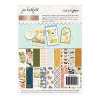 Jen Hadfield - Live and Let Grow Collection - 6 x 8 Paper Pad - Gold Foil Accents