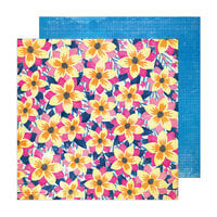 Vicki Boutin - Sweet Rush Collection - 12 x 12 Double Sided Paper - Floral Notes
