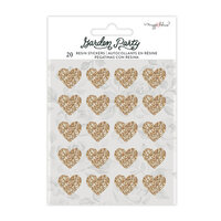 Maggie Holmes - Garden Party Collection - Resin Stickers - Gold Glitter Accent
