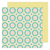 Maggie Holmes - Garden Party Collection - 12 x 12 Double Sided Paper - Lattice