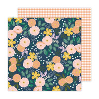 Jen Hadfield - Peaceful Heart Collection - 12 x 12 Double Sided Paper - Bloom and Grow