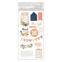 Jen Hadfield - Peaceful Heart Collection - Thickers - Phrases - Gold Foil Accents