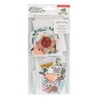 Crate Paper - Busy Sidewalks Collection - Christmas - Ephemera with Vellum Accents