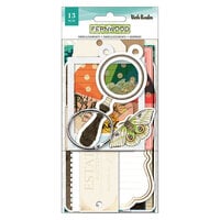 Vicki Boutin - Fernwood Collection - Tag Book Kit - Gold Foil Accents