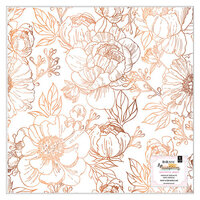 BoBunny - Beautiful Things Collection - 12 x 12 Specialty Paper - Copper Foil Accents