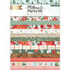 Crate Paper - Mittens and Mistletoe Collection - Christmas - 6 x 8 Paper Pad with Gold Foil Accents