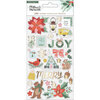 Crate Paper - Mittens and Mistletoe Collection - Christmas - Sticker Book with Gold Foil Accents