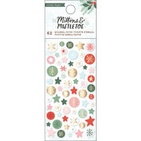 Crate Paper - Mittens and Mistletoe Collection - Christmas - Enamel Dots