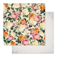 BoBunny - Brighton Collection - 12 x 12 Double Sided Paper - Vintage Rose
