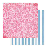 BoBunny - Brighton Collection - 12 x 12 Double Sided Paper - Blossom