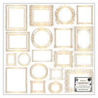 BoBunny - Brighton Collection - 12 x 12 Specialty Paper - Acetate with Gold Foil Accents