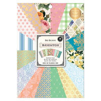 BoBunny - Brighton Collection - 6 x 8 Paper Pad with Gold Foil Accents