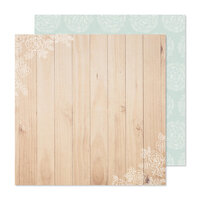 Crate Paper - Gingham Garden Collection - 12 x 12 Double Sided Paper - Timeless