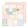 Crate Paper - Gingham Garden Collection - 12 x 12 Double Sided Paper - Souvenir