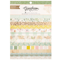 Crate Paper - Gingham Garden Collection - 6 x 8 Paper Pad with Gold Foil Accents