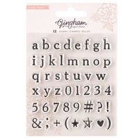 Crate Paper - Gingham Garden Collection - Clear Acrylic Stamps - Alpha