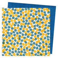 Vicki Boutin - Where To Next Collection - 12 x 12 Double Sided Paper - Lemon Twist