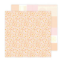 Jen Hadfield - Flower Child Collection - 12 x 12 Double Sided Paper - Keeping Tabs
